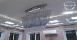 Сатиновый натяжной потолок в Хабаровске